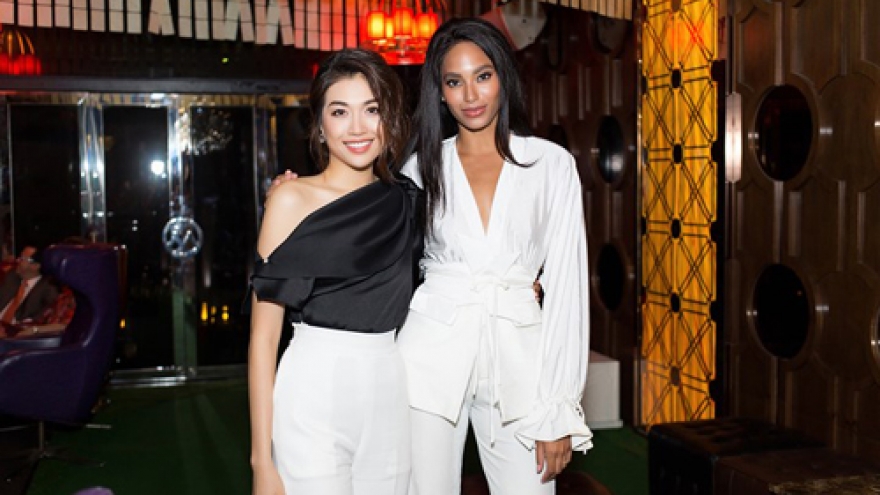 Miss Haiti Raquel Pelissier participates in Hanoi fashion event