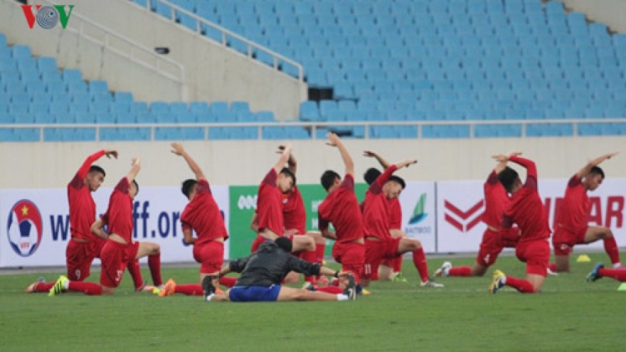 Vietnam U23 players take final training session before AFC Champ qualifiers