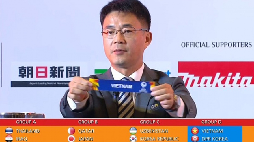 Vietnam drawn in Group D of AFC U23 Championship 2020 finals