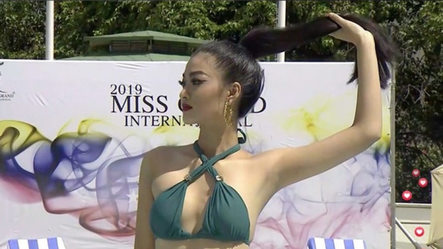 Miss Grand International contestants shine during swimsuit segment