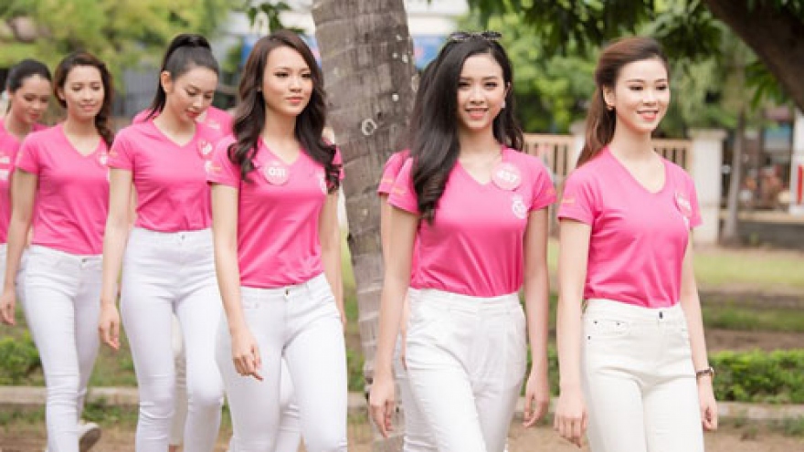 Miss Vietnam southern contestants busy in Binh Dinh