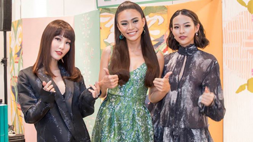 Mau Thuy delights in a recycled dress