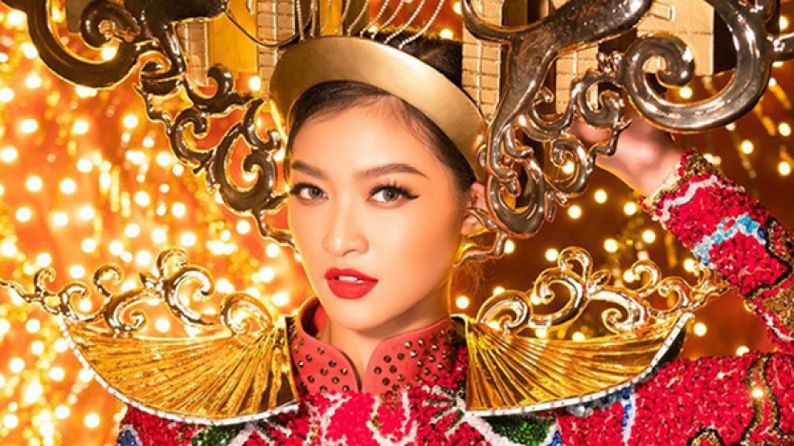 Kieu Loan unveils national costume ahead of Miss Grand International show
