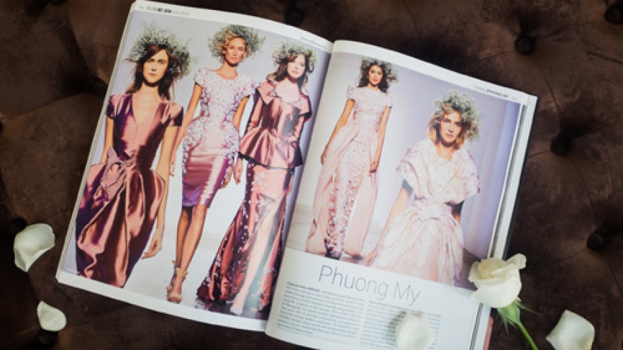 Phuong My’s fashion collection showcased in Italian magazine