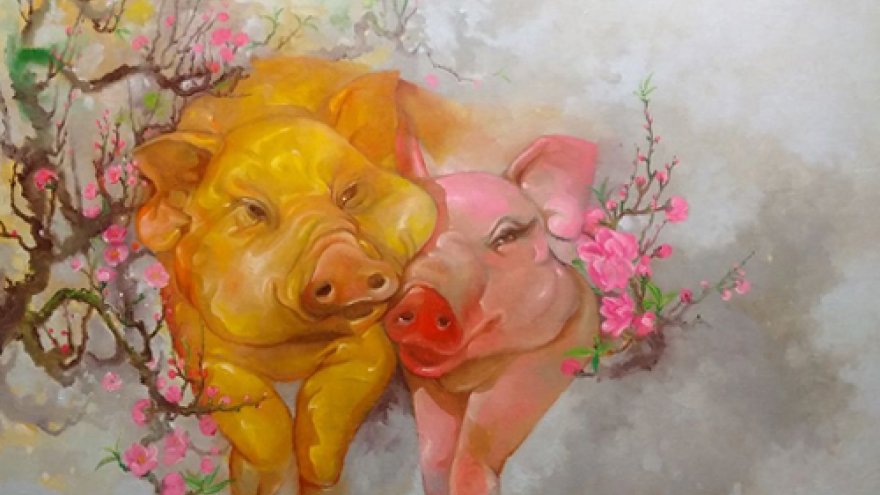 Painting exhibition on Year of Pig 2019