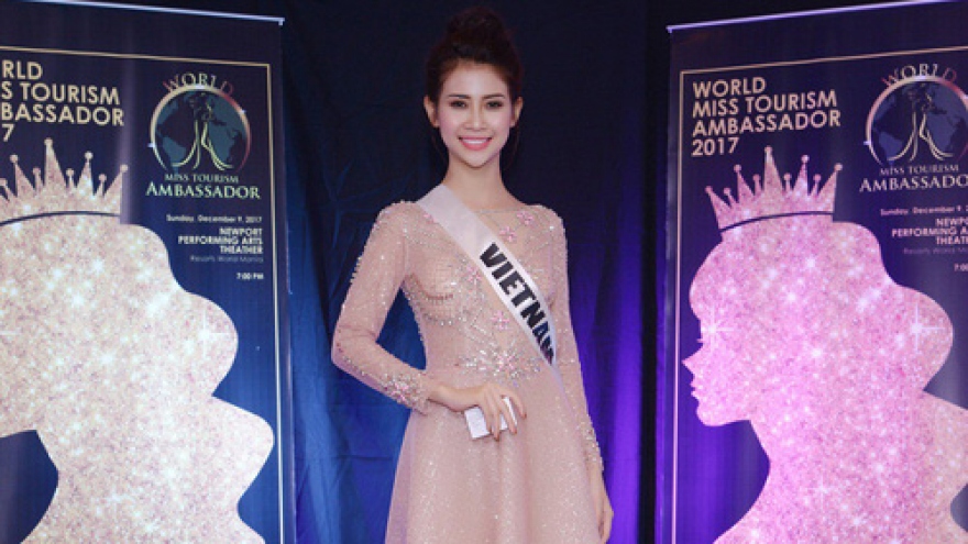 Phuong in Top 6 of World Miss Tourism Ambassador’s talent round