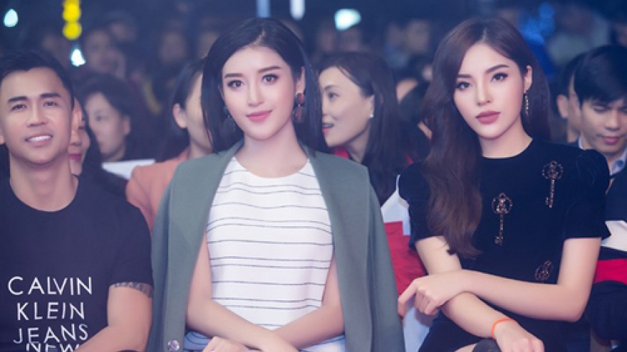 Huyen My, Ky Duyen reunite for Vinh fashion event