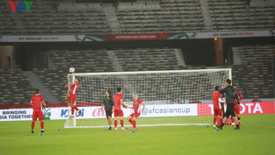 Vietnam holds light training session ahead of Asian Cup opener
