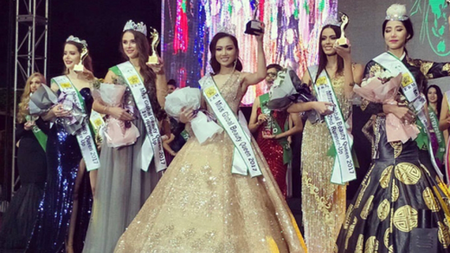 Hoang Thu Thao crowned Miss Global Beauty Queen 2017