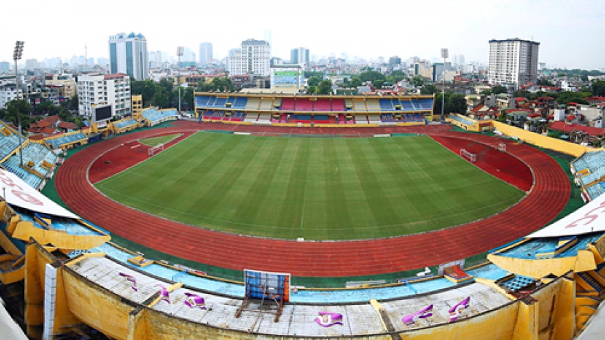 Hang Day Stadium fully prepared for crucial match between Vietnam and Cambodia