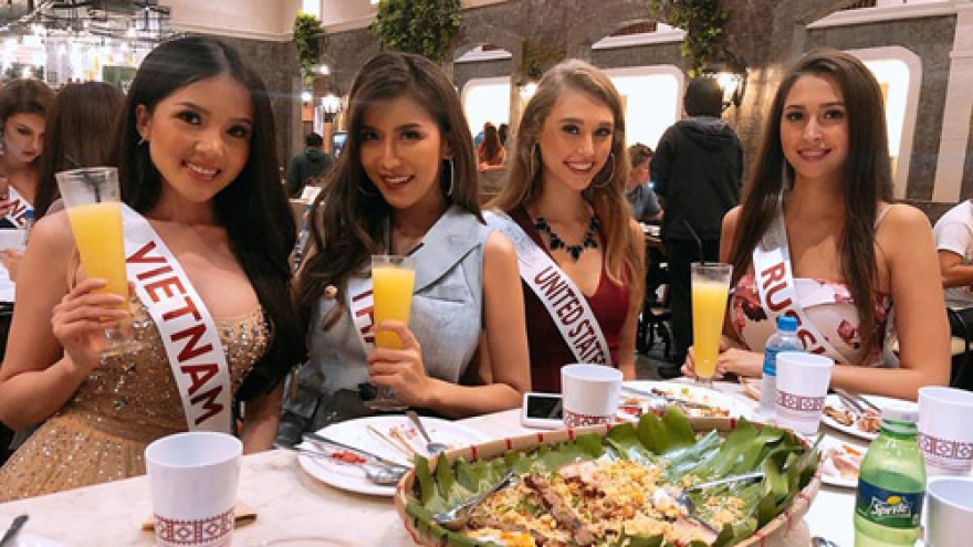 Thuy Vi busy at Miss Asia Pacific Int’l 2018