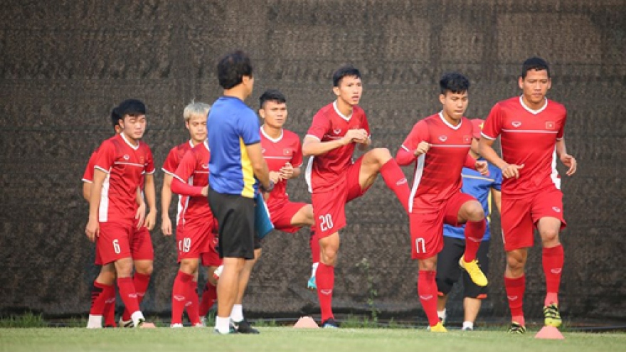 Vietnamese Olympic team prepare for Bahrain match