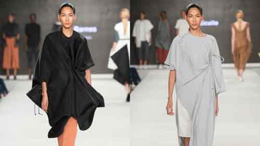 Hoang Thuy looks resplendent at Graduate Fashion Week
