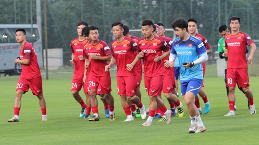 National team holds first training session ahead of World Cup 2022 qualifier