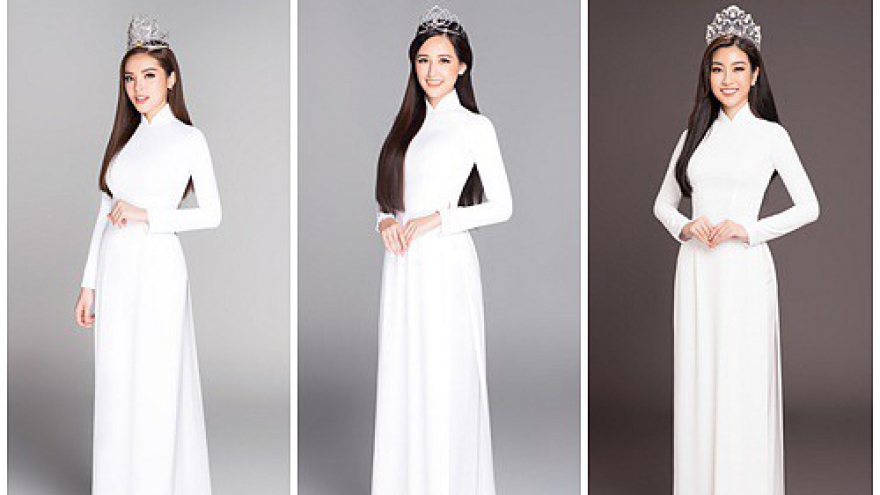 Beauty queens dazzle in Ao dai
