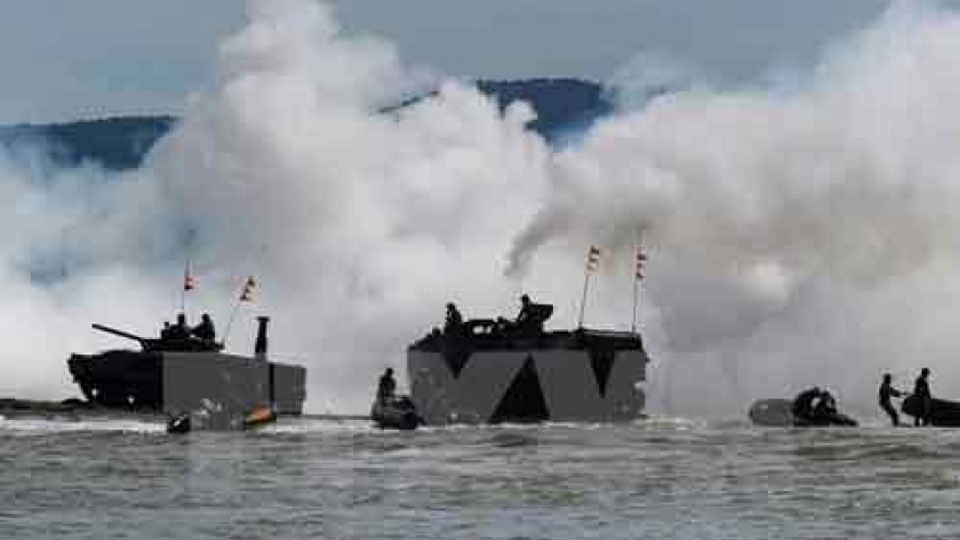 ADMM-Plus military drill undergoing in Brunei