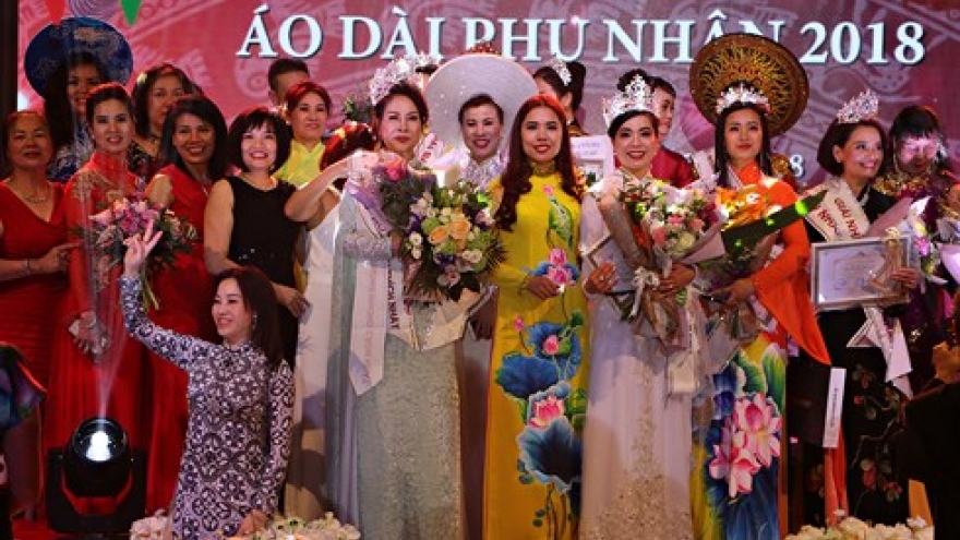 Winners of Mrs Ao Dai Vietnam Europe 2018 announced