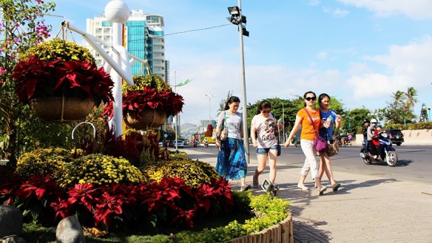 NhaTrang spring flower festival for tourists during Tet