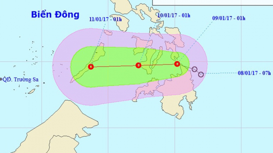 Tropical depression spins toward East Sea, path unclear