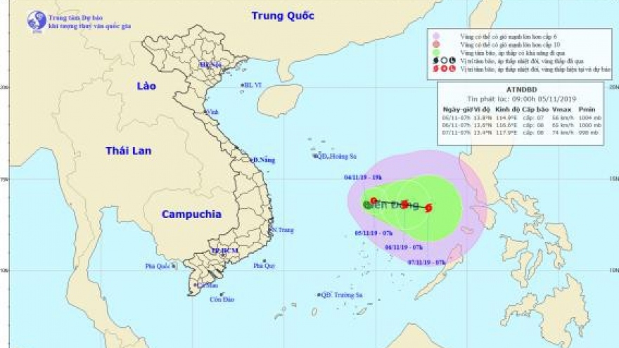 Tropical depression in East Sea likely to develop into typhoon