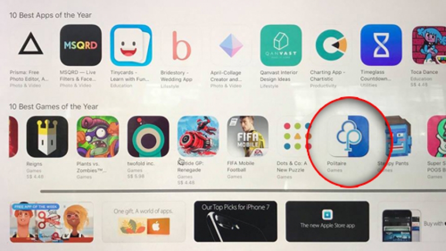 Politaire top new game in Apple App Store