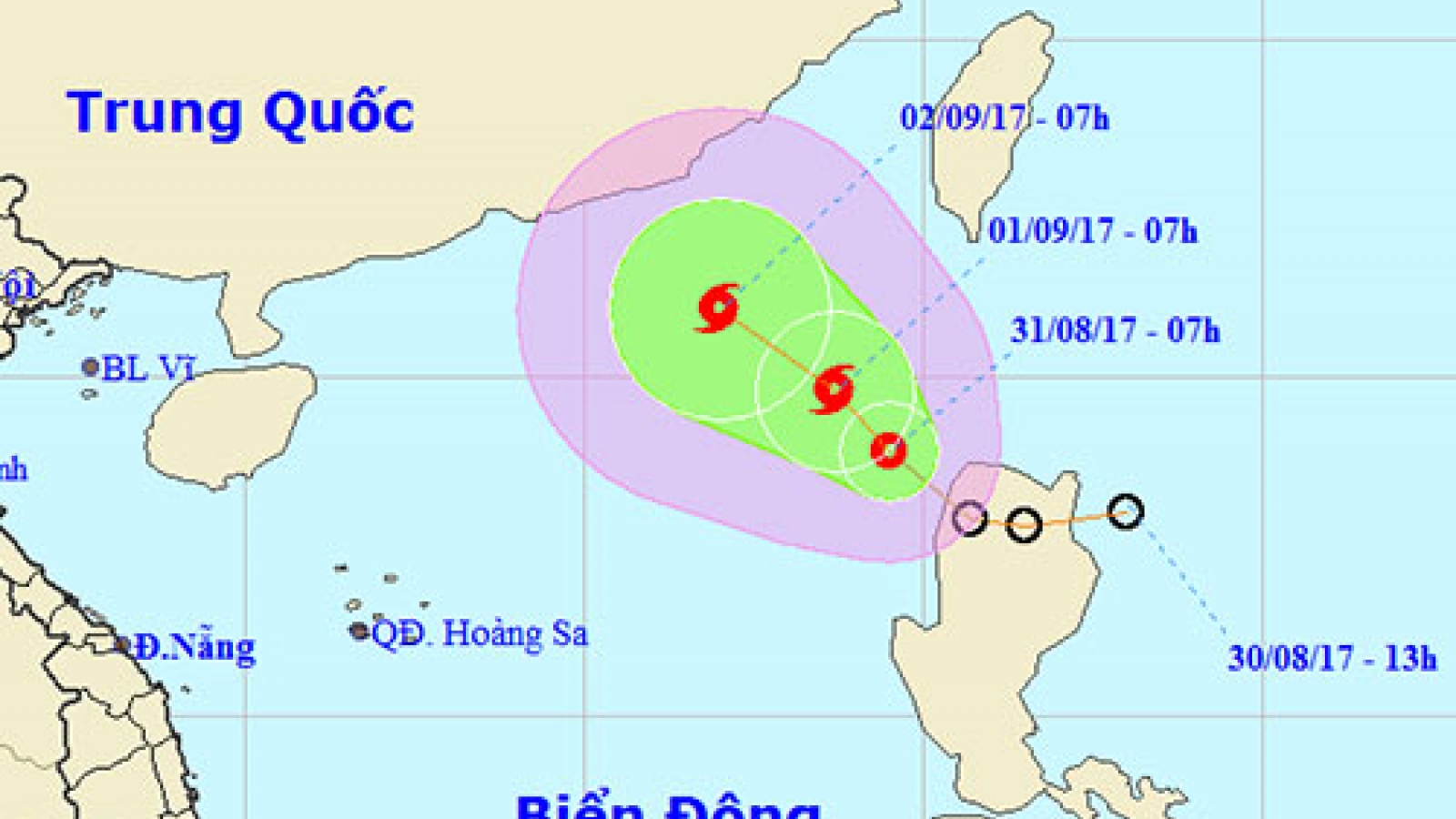 Tropical depression strengthens into eighth storm in East Sea