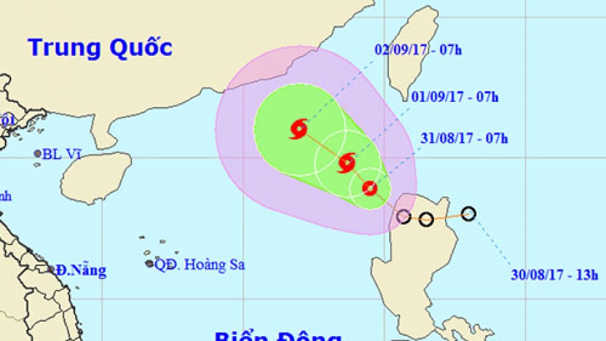 Tropical depression strengthens into eighth storm in East Sea