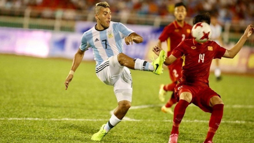 Football: Vietnam U20 lose to Argentina in friendly
