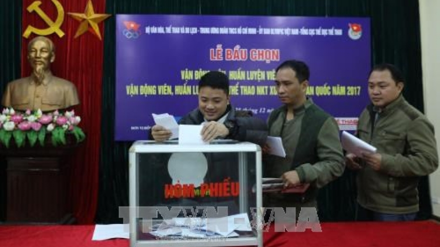 Vote cast to select Vietnam’s top athletes in 2017