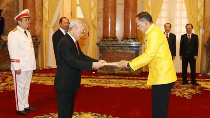 Party, State leader receives new ambassadors