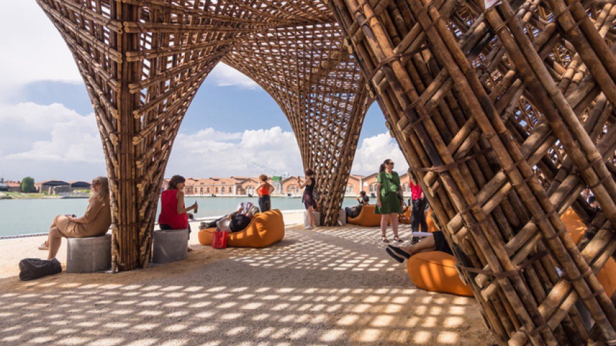 Vo Trong Nghia's bamboo work at Venice Architecture Biennale