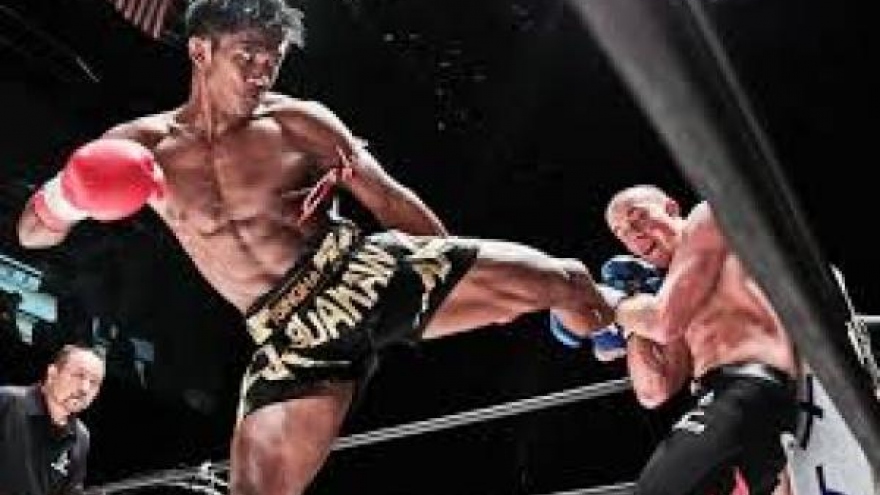 Ceremony to show respect to Muay Thai masters