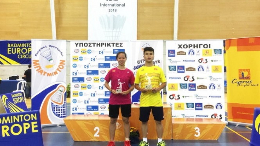 Dang wins Cyprus junior badminton event