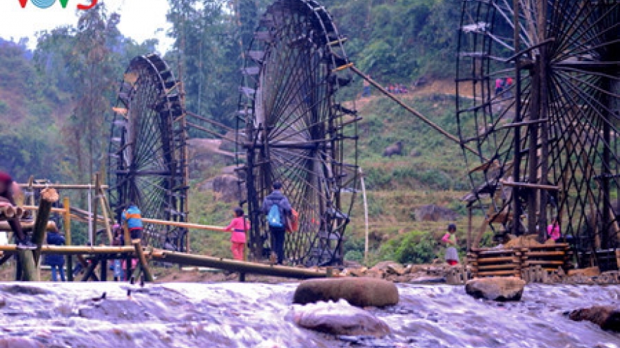 Waterwheel in Bo hamlet- a unique structure in Lai Chau