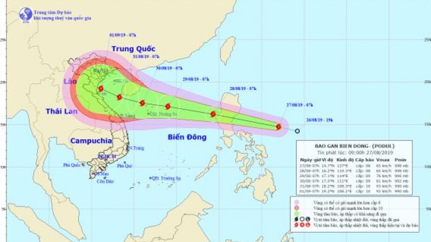 Tropical low depression likely to strengthen into tropical storm Podul