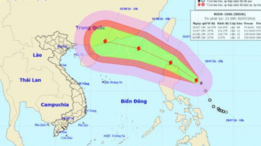 
        Typhoon Nida strengthens, coastal localities put on alert
                              