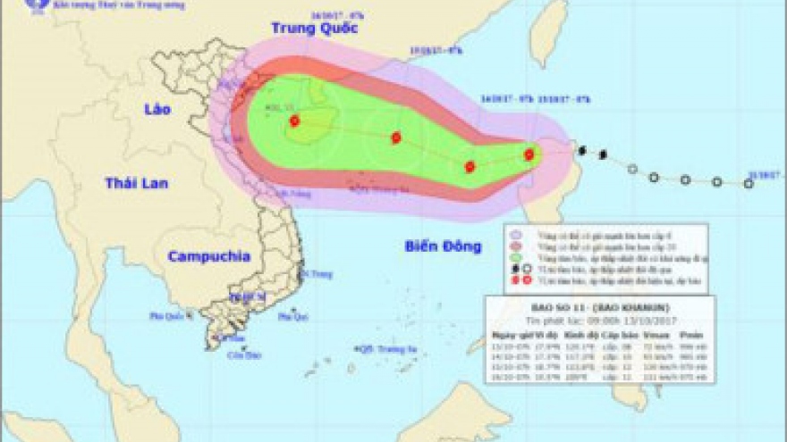 Tropical storm Khanun to make landfall in the East Sea