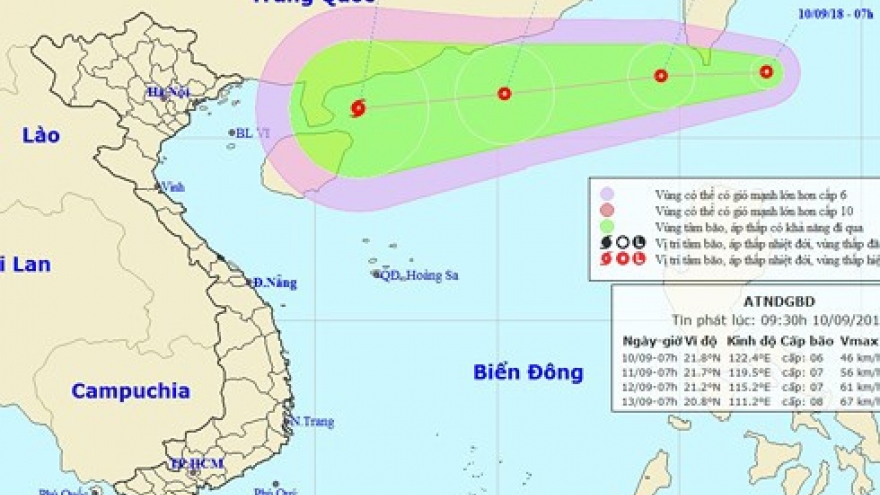 Tropical low pressure system to form over Truong Sa archipelago