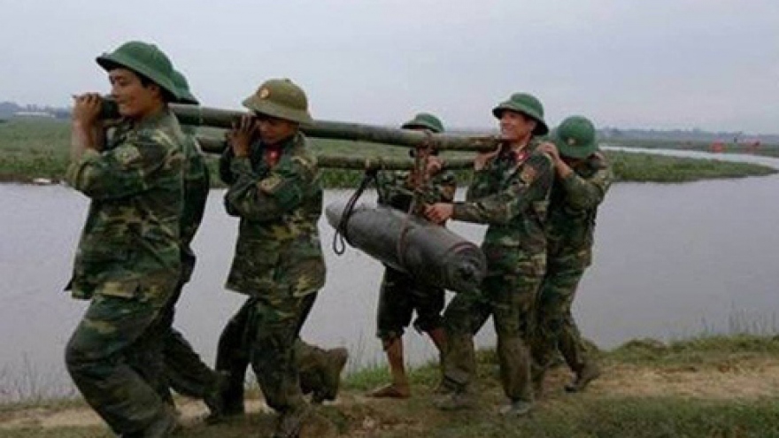 230kg bomb recovered from Ha Tinh River