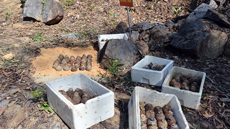Experts blow up 130 US cluster bombs in central Vietnam