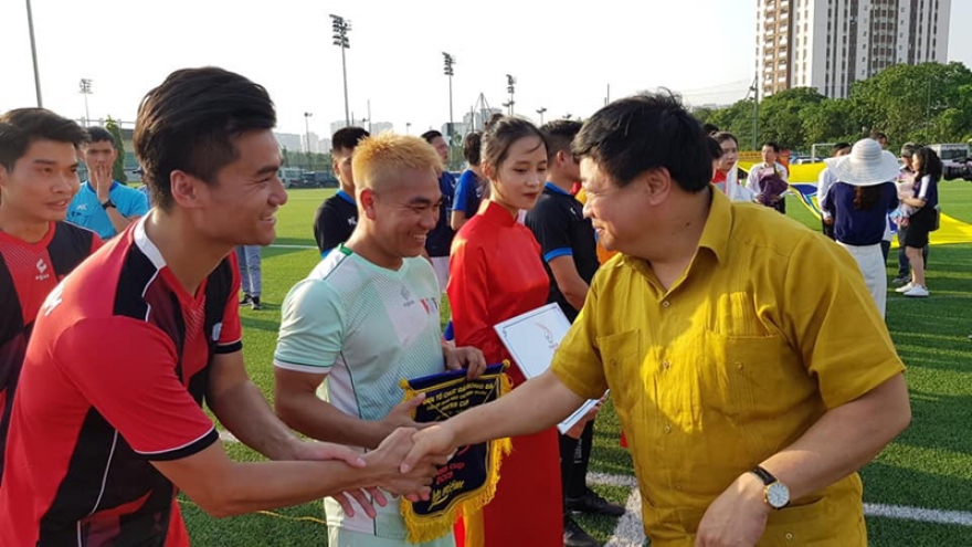 National press football tournament kicks off in Hanoi