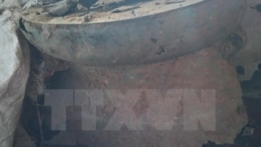 Two-millennium bronze drum discovered in Thanh Hoa