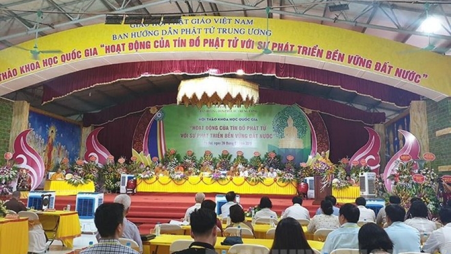 Symposium talks Buddhism’s contributions to sustainable development
