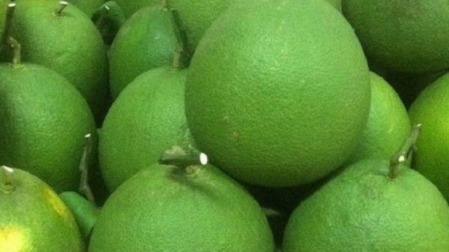 Vietnamese crab, grapefruit set for sale on Thai market