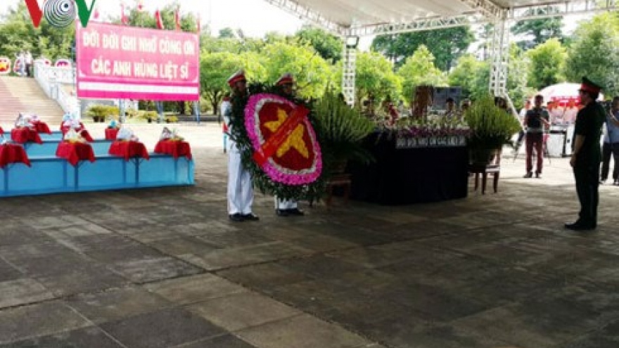 
        Burial services for soldier remains repatriated from Cambodia
                              