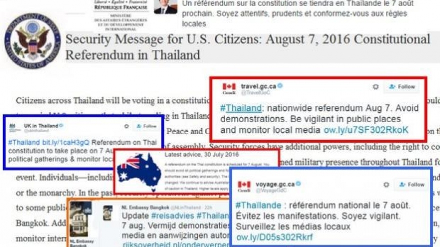 Thailand dismisses embassies warnings on political unrest