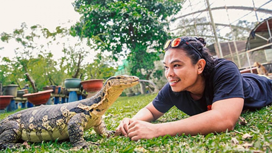 A home for pet reptiles becomes a mini zoo in southern Vietnam