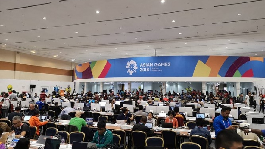 A tour of the impressive Main Press Centre at ASIAD 2018