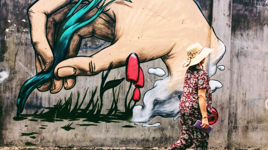 Unique small alleys in HCM City