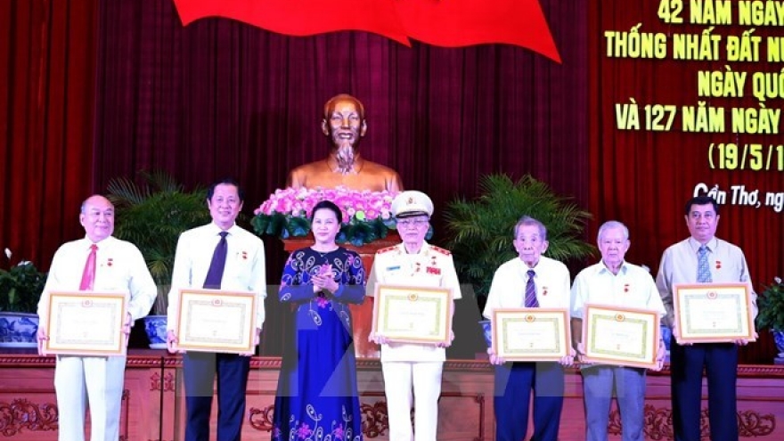 NA Chairwoman attends reunification celebration in Can Tho